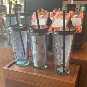 🌪 STARBUCKS RESERVE GLASS TUMBLER!